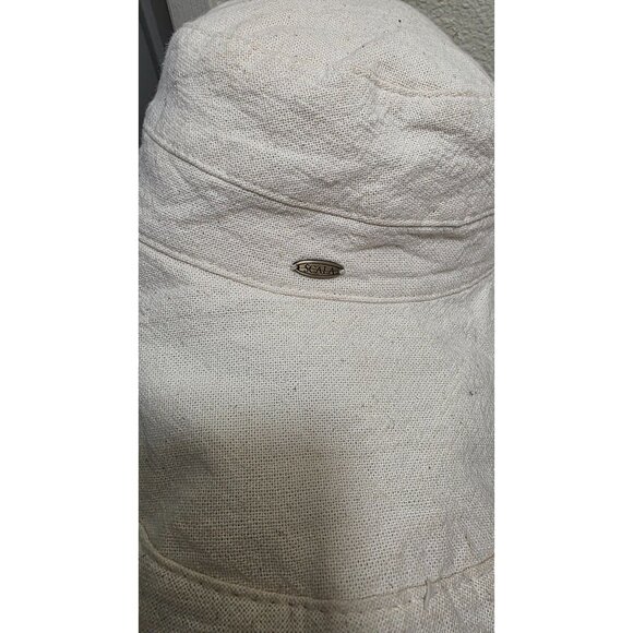 Scala Womens Natural Cotton Wide Brim Sun Hat - Picture 4 of 5